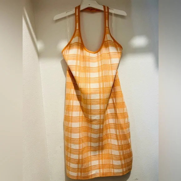 orange picnic dress Unique Vintage Orange Floral Picnic Perfect Midi Dress